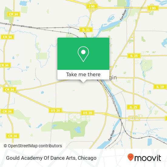 Gould Academy Of Dance Arts map