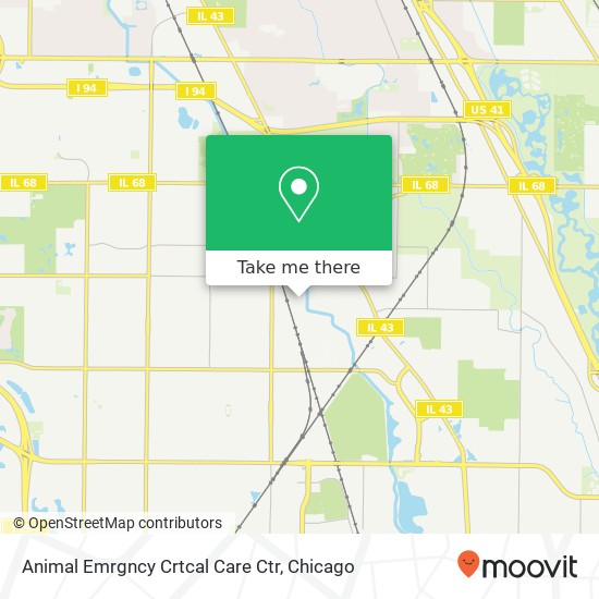 Animal Emrgncy Crtcal Care Ctr map