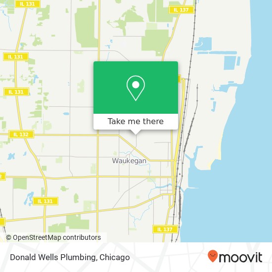 Mapa de Donald Wells Plumbing