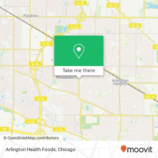 Mapa de Arlington Health Foods