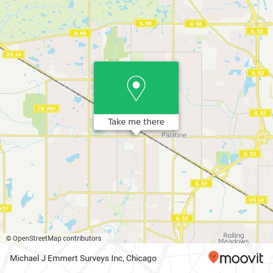 Michael J Emmert Surveys Inc map