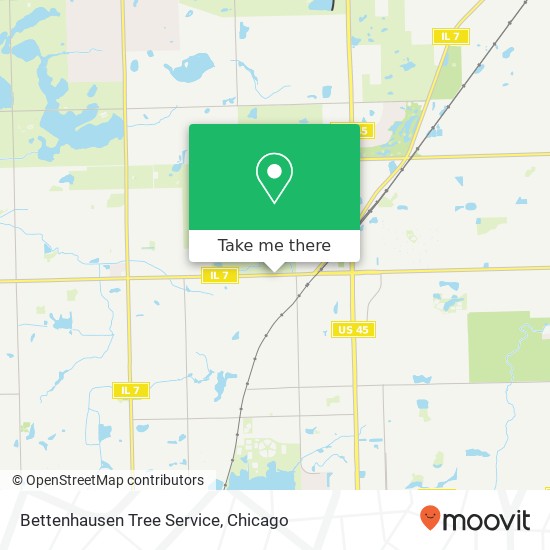 Bettenhausen Tree Service map