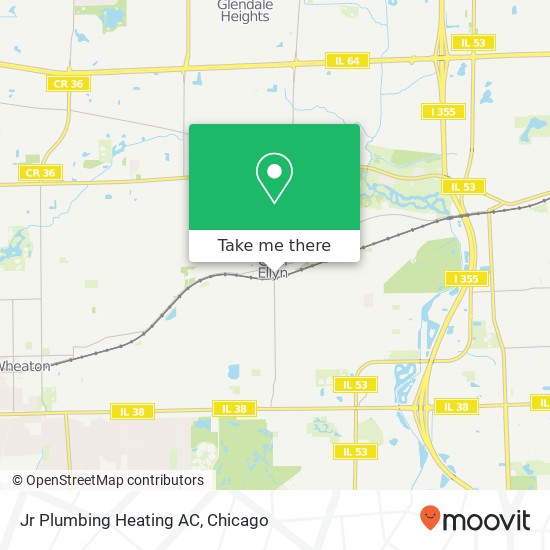 Jr Plumbing Heating AC map