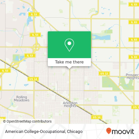 Mapa de American College-Occupational