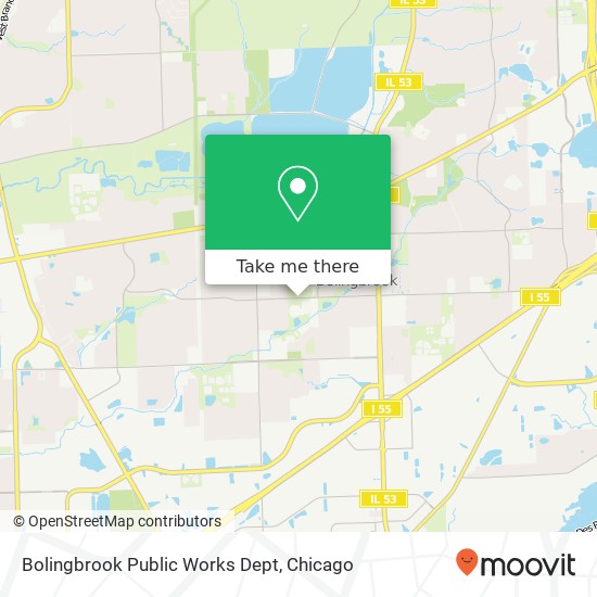 Mapa de Bolingbrook Public Works Dept