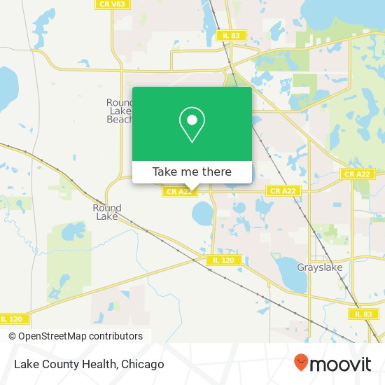 Mapa de Lake County Health