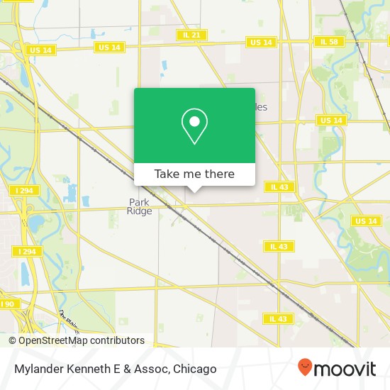 Mylander Kenneth E & Assoc map