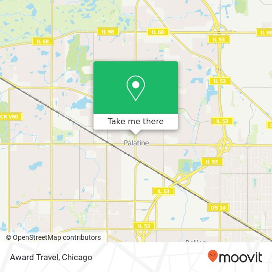Award Travel map