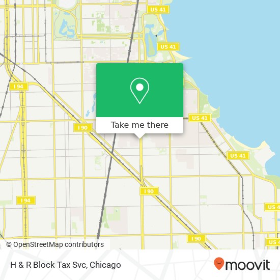 H & R Block Tax Svc map