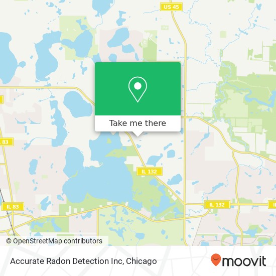 Mapa de Accurate Radon Detection Inc