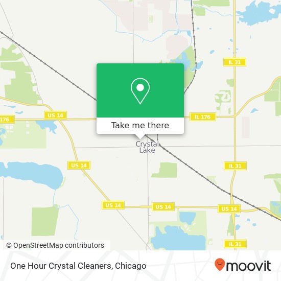 Mapa de One Hour Crystal Cleaners