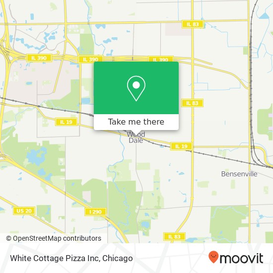 Mapa de White Cottage Pizza Inc