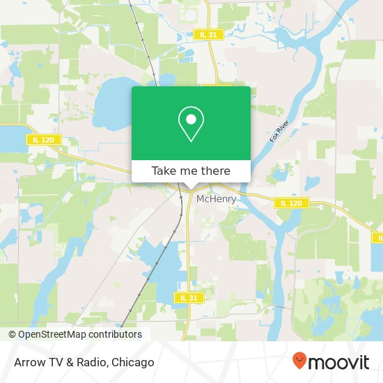 Arrow TV & Radio map