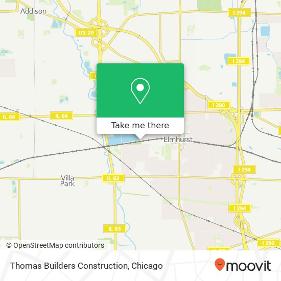 Mapa de Thomas Builders Construction