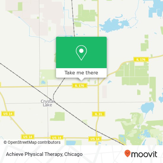 Achieve Physical Therapy map