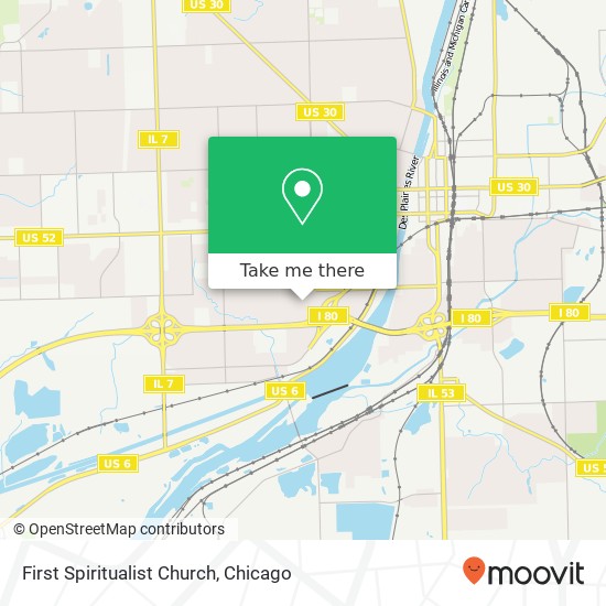 First Spiritualist Church map