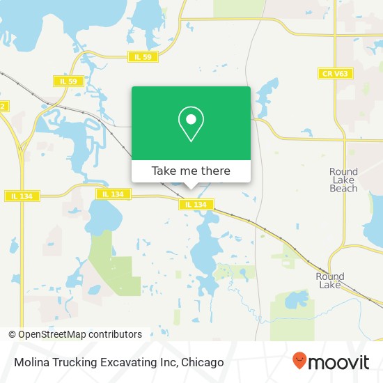 Mapa de Molina Trucking Excavating Inc