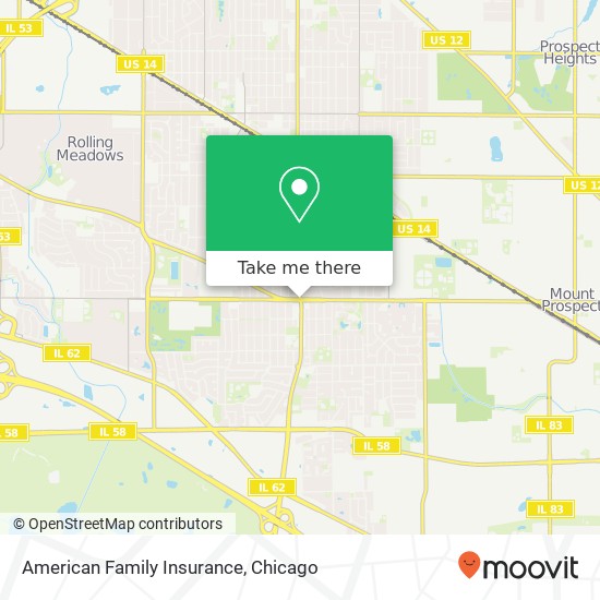 American Family Insurance map