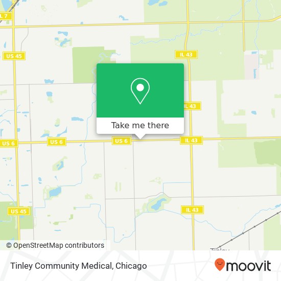 Mapa de Tinley Community Medical