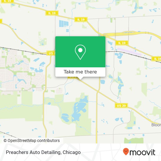 Preachers Auto Detailing map