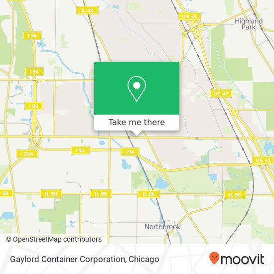 Gaylord Container Corporation map