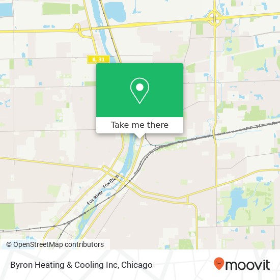 Mapa de Byron Heating & Cooling Inc