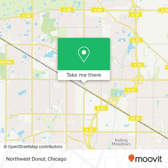 Mapa de Northwest Donut