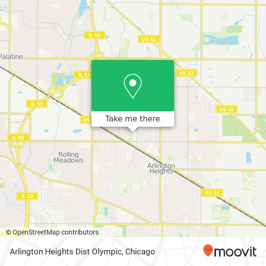 Arlington Heights Dist Olympic map