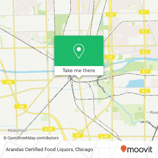 Arandas Certified Food Liquors map