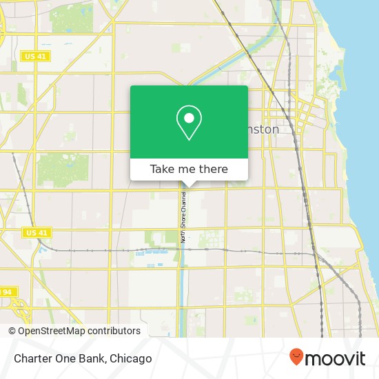 Charter One Bank map