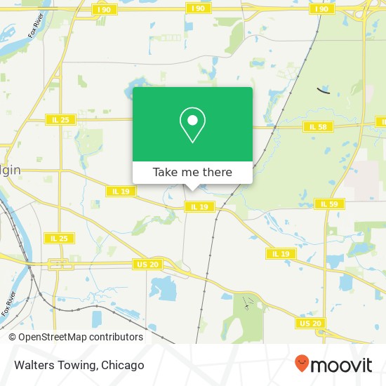 Walters Towing map