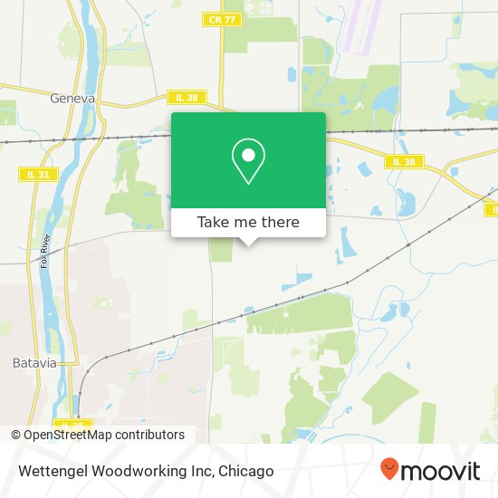 Mapa de Wettengel Woodworking Inc