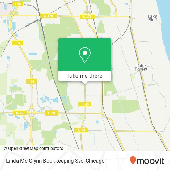 Linda Mc Glynn Bookkeeping Svc map