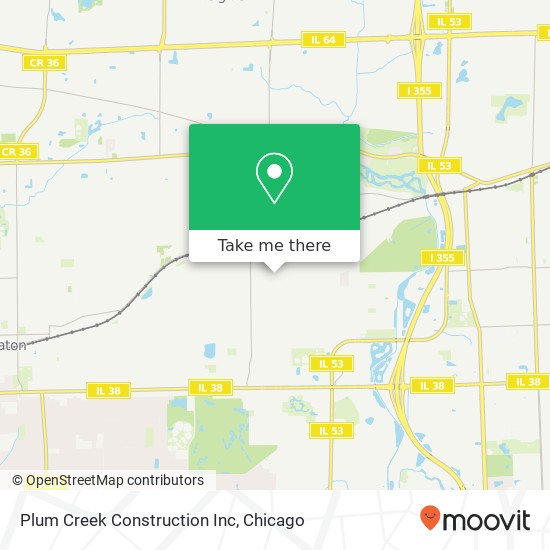 Plum Creek Construction Inc map