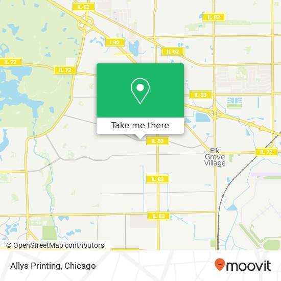 Allys Printing map