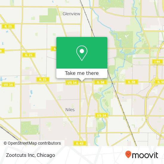 Mapa de Zootcuts Inc