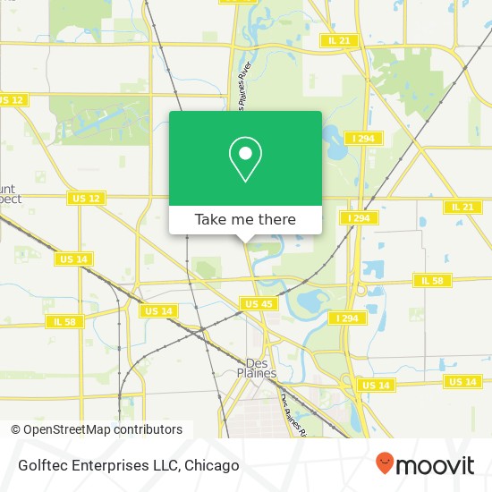 Mapa de Golftec Enterprises LLC