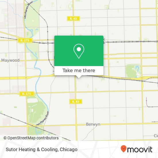 Sutor Heating & Cooling map