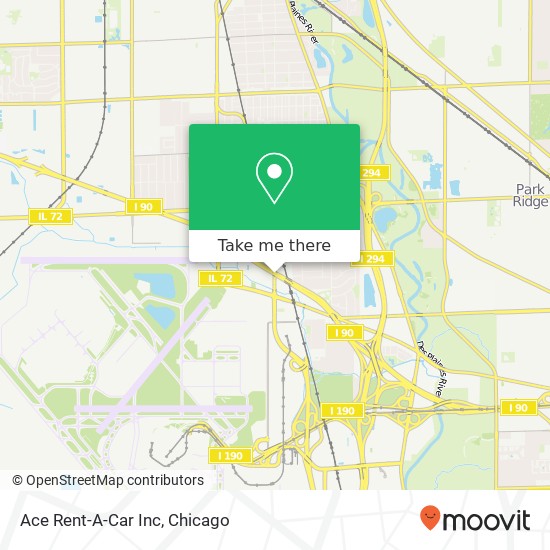 Ace Rent-A-Car Inc map