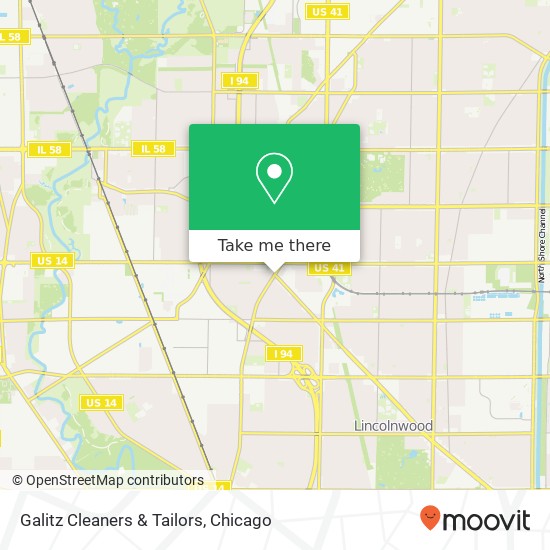 Galitz Cleaners & Tailors map