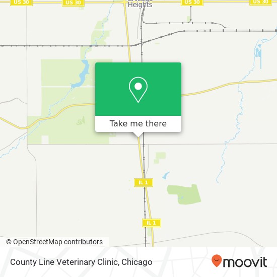 County Line Veterinary Clinic map