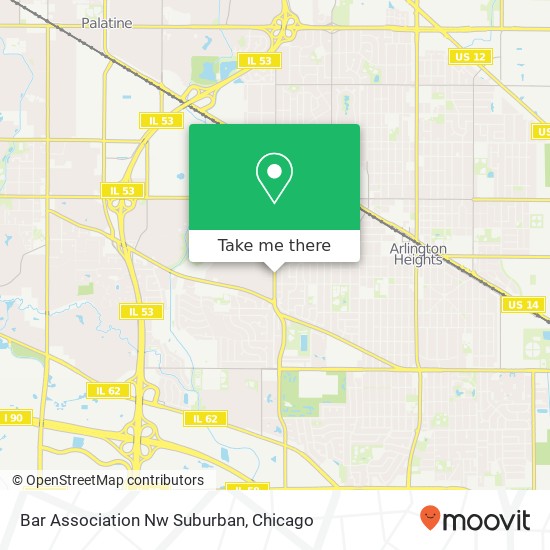 Bar Association Nw Suburban map