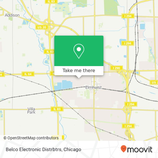 Belco Electronic Distrbtrs map