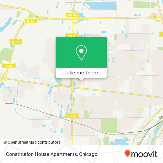 Constitution House Apartments map