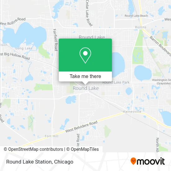 Round Lake Station map