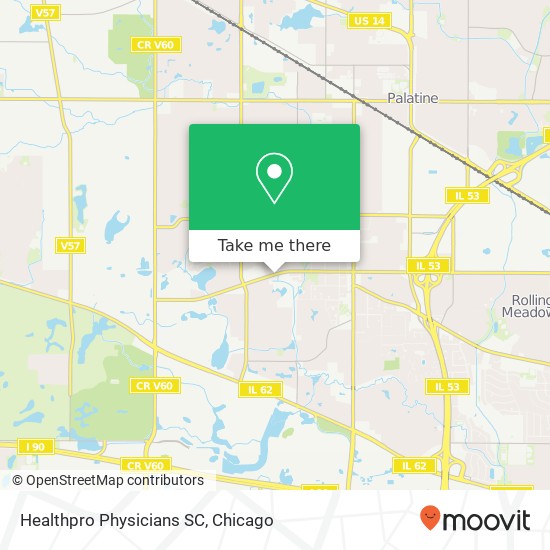 Mapa de Healthpro Physicians SC