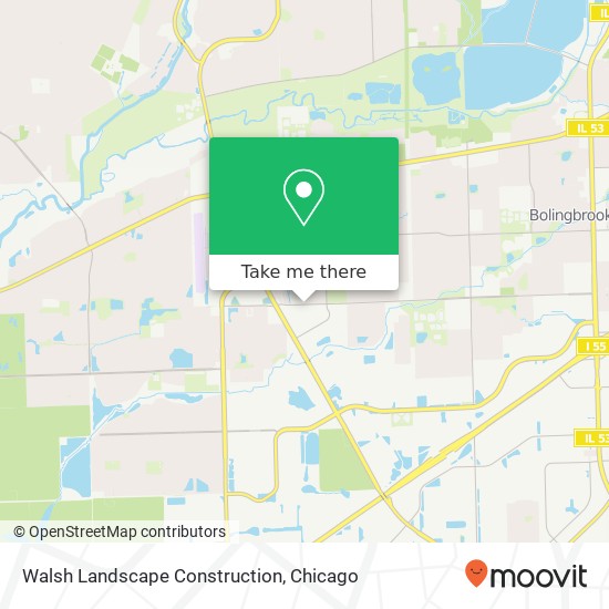 Walsh Landscape Construction map