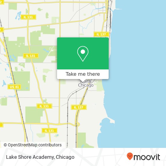 Mapa de Lake Shore Academy