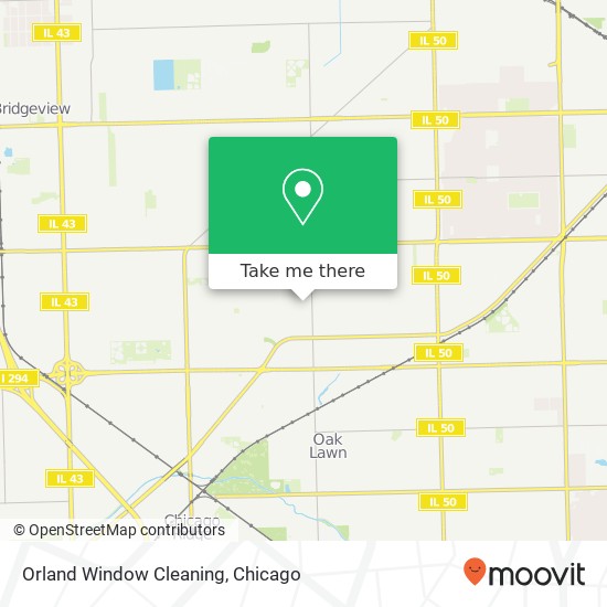 Orland Window Cleaning map