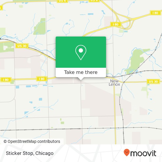 Sticker Stop map